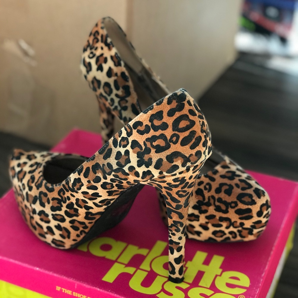 Leopard print heels